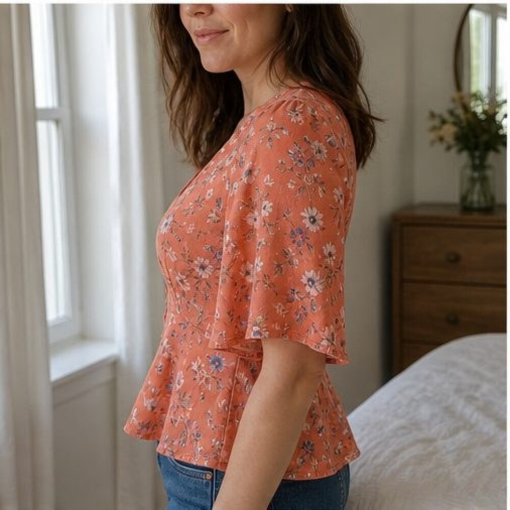 Sage Ruffle Blouse - Picture 3 of 6